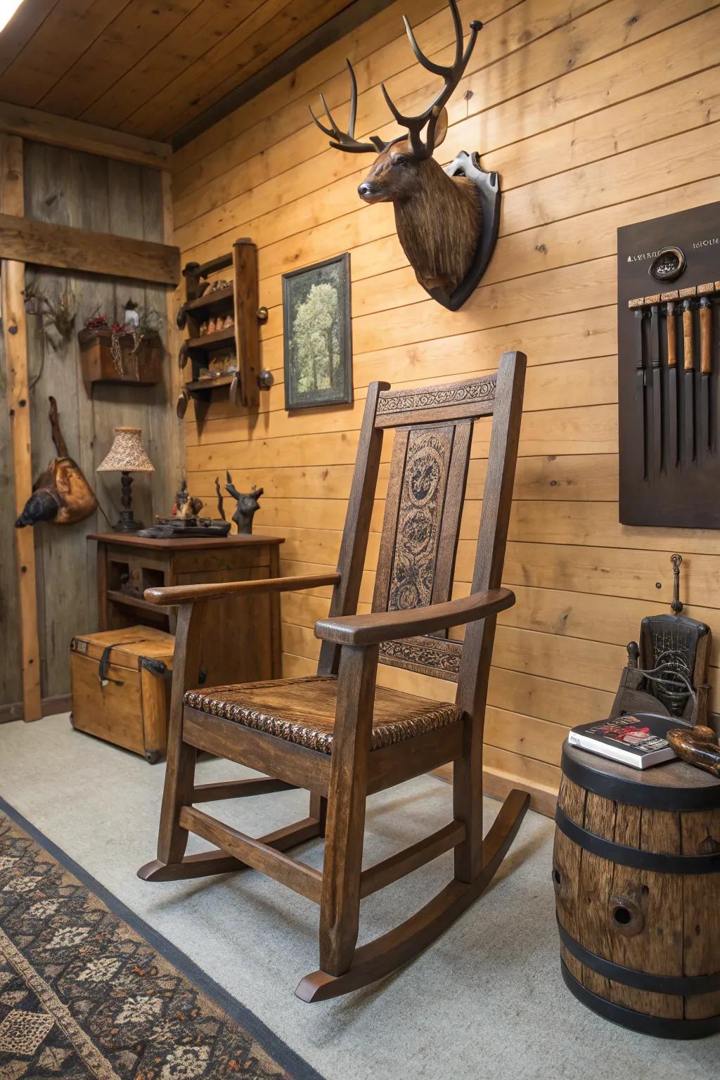 Add uniqueness with an artisan handcrafted chair.