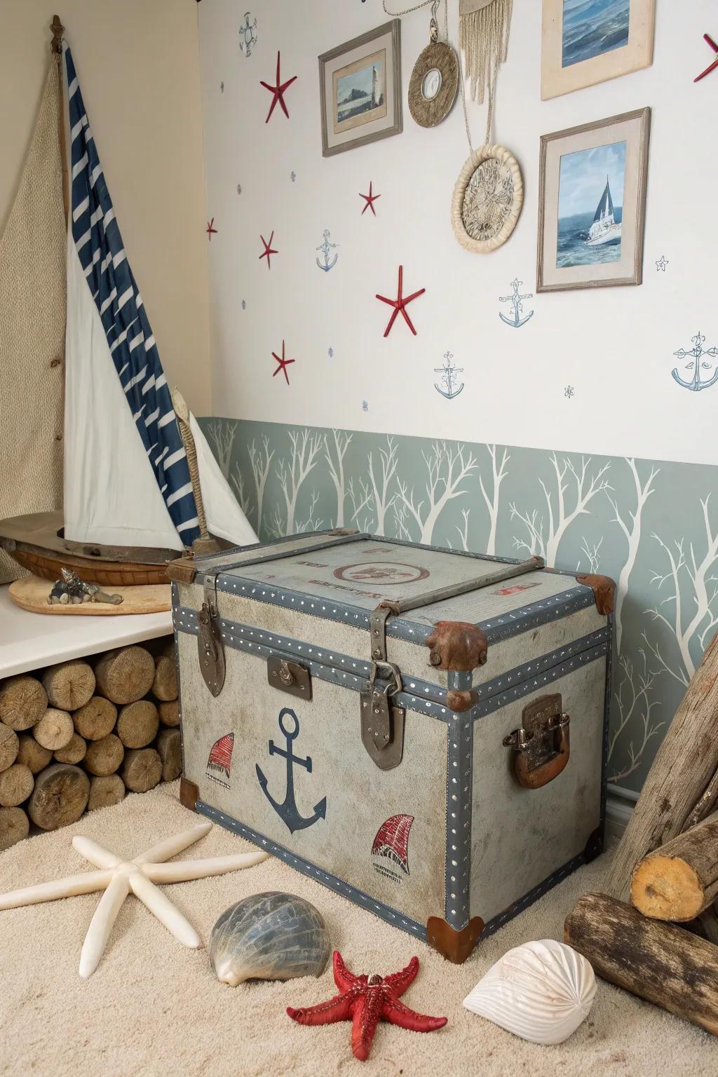 Nautical themes bring the fresh sea breeze indoors.