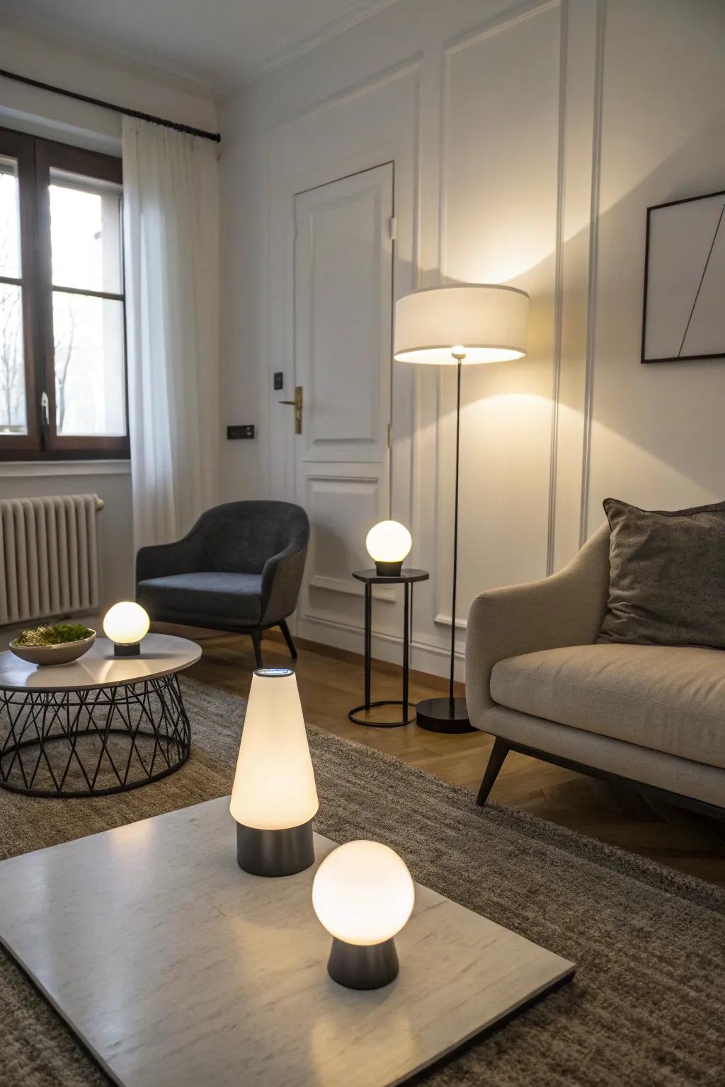 Cordless LED fixtures that add style and convenience.