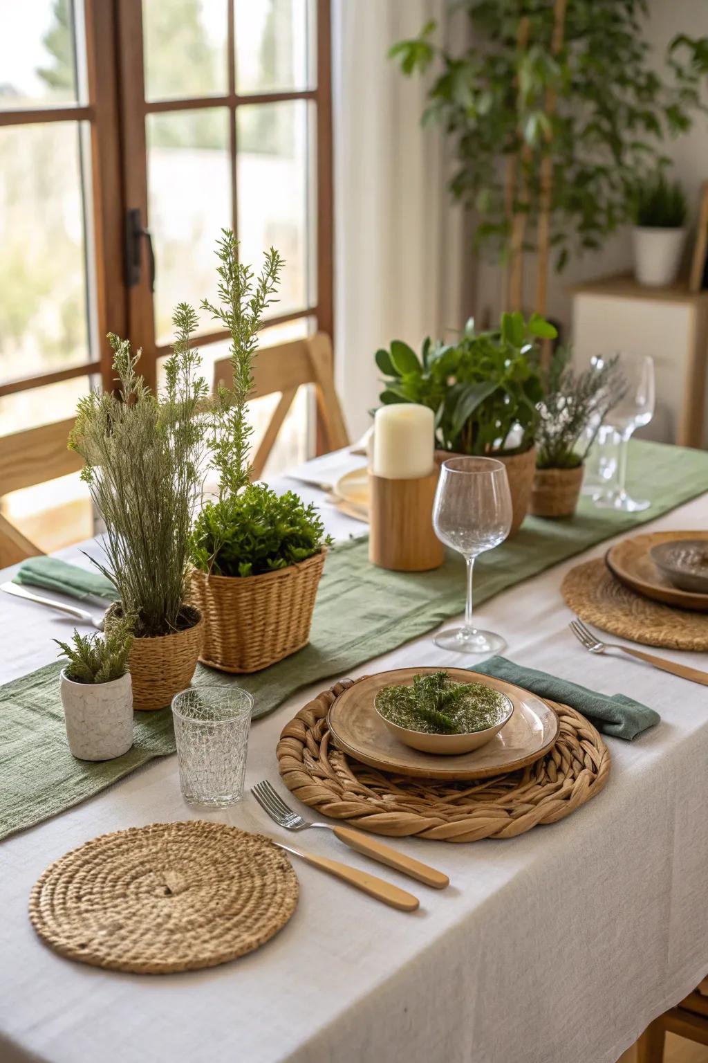 Eco-friendly table coverings offer chic style while being sustainable.