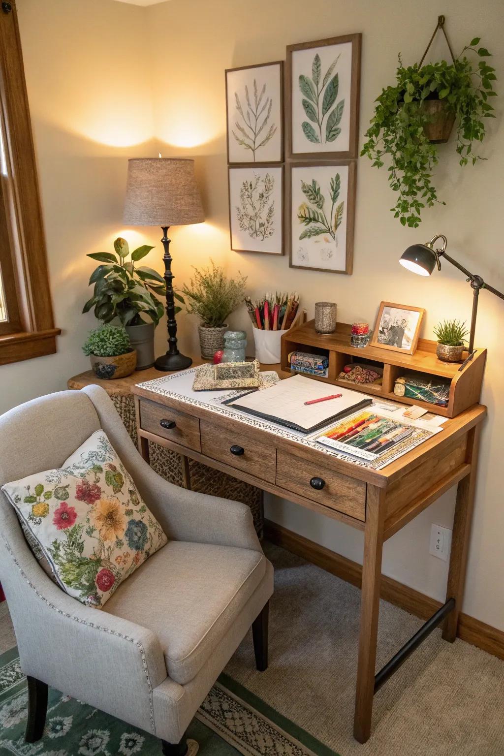 A personal corner for being creative and having fun.