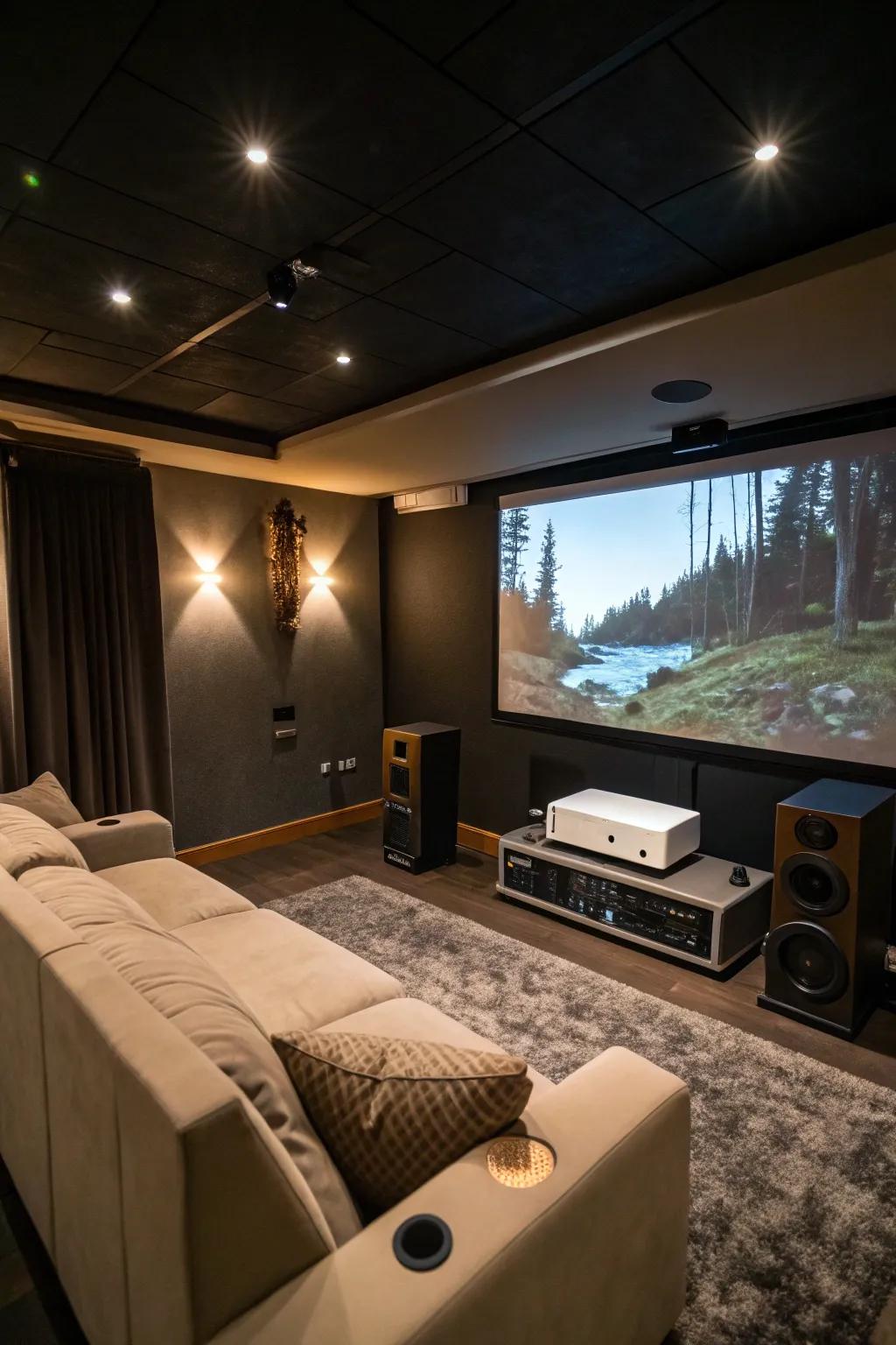 Change your space using a large-display video caster.