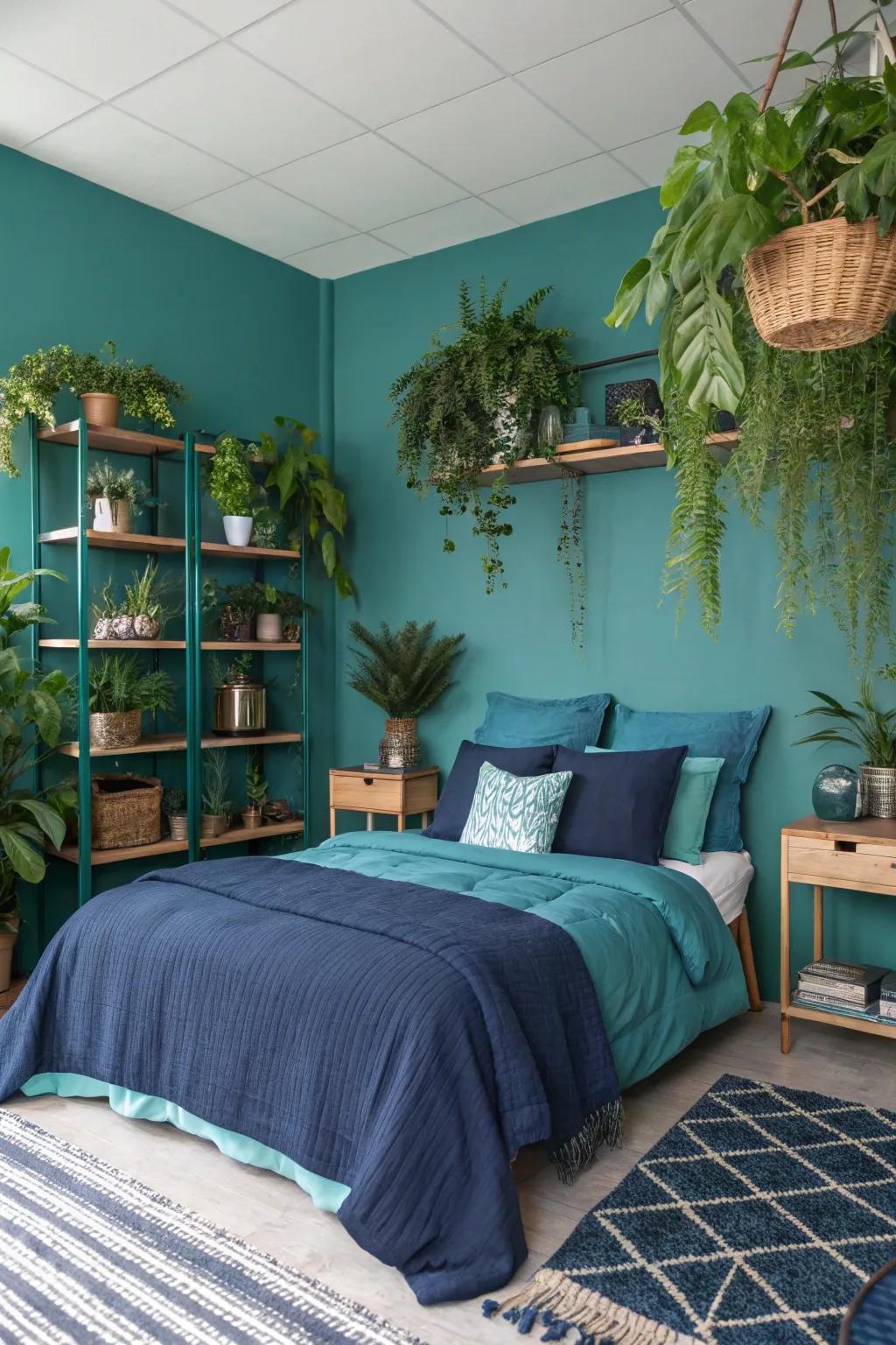 Greenery introduces a rejuvenating equilibrium to striking color schemes.