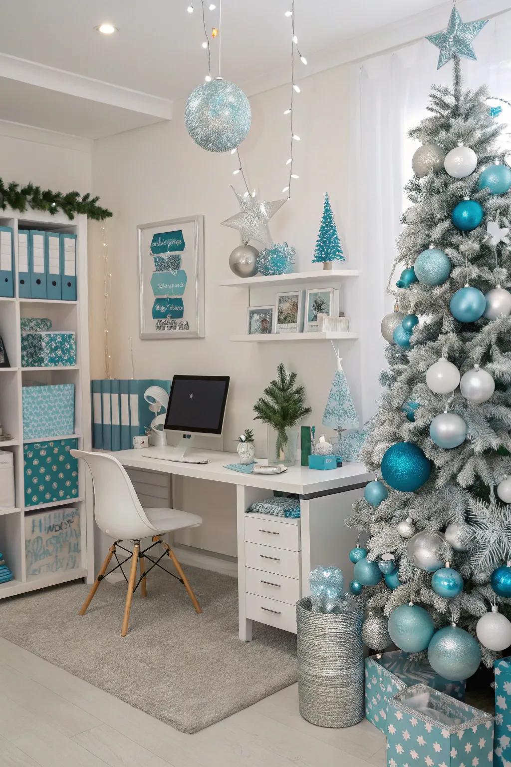 Shade harmony appends sophistication to holiday ornamentation.