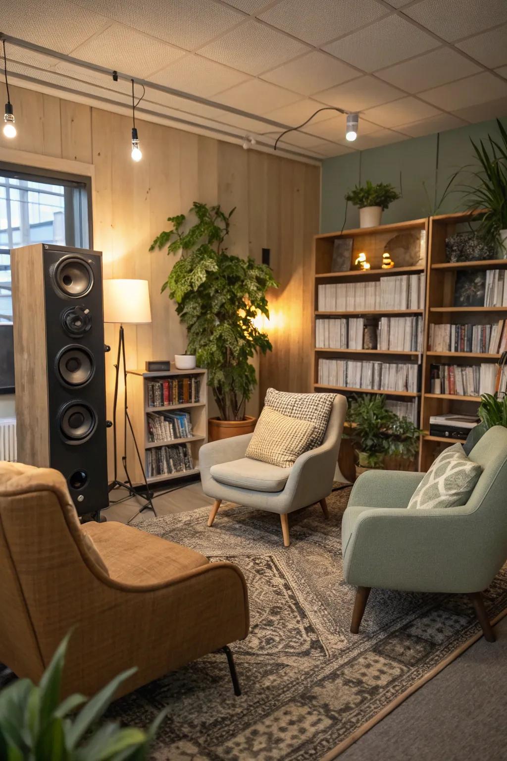 A sound therapy room for auditory relaxation.