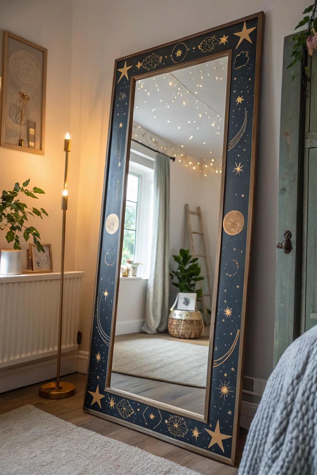 Celestial mirrors enhance space and light in your home.