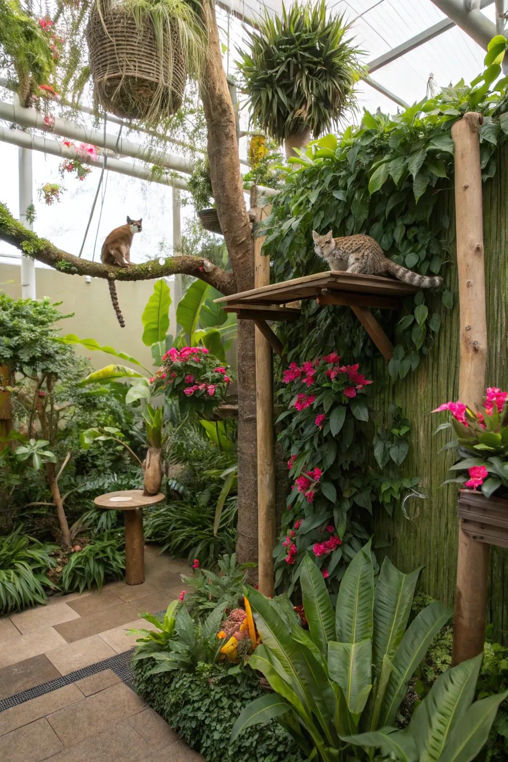 A themed space conveys adventure and personalization to your cat zone.