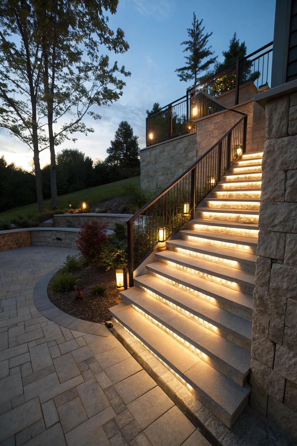 Illuminate your steps for both safety and style.