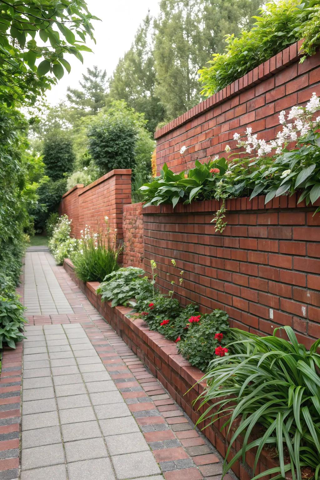 Achieve timeless elegance with brick-look tiles.