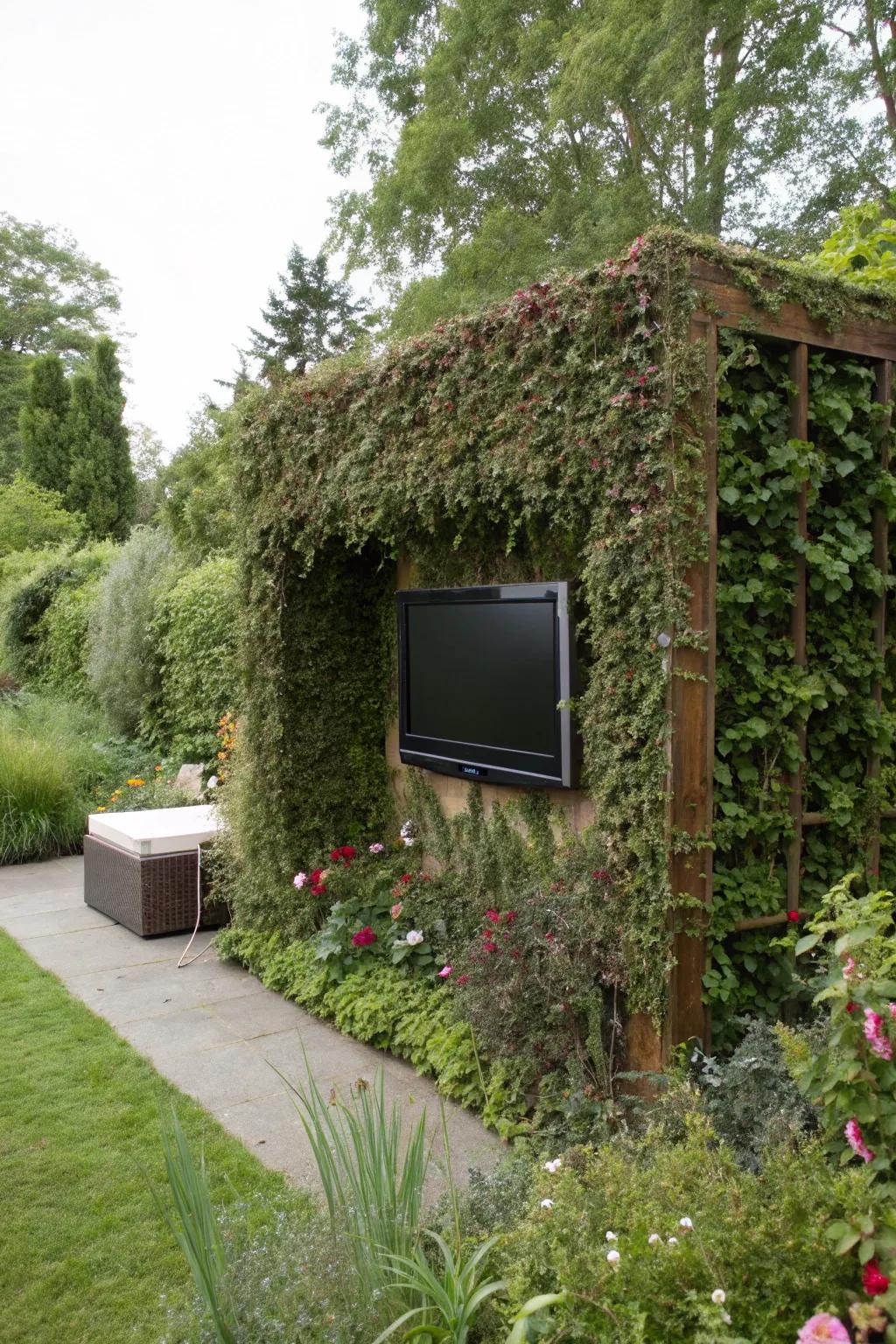 Amaze your guests through a cleverly disguised TV enclosure.