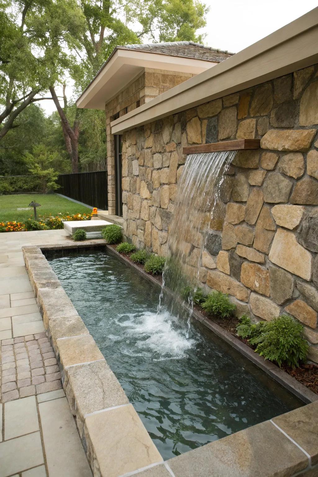 Water features infuse calmness and elegance into your wall.