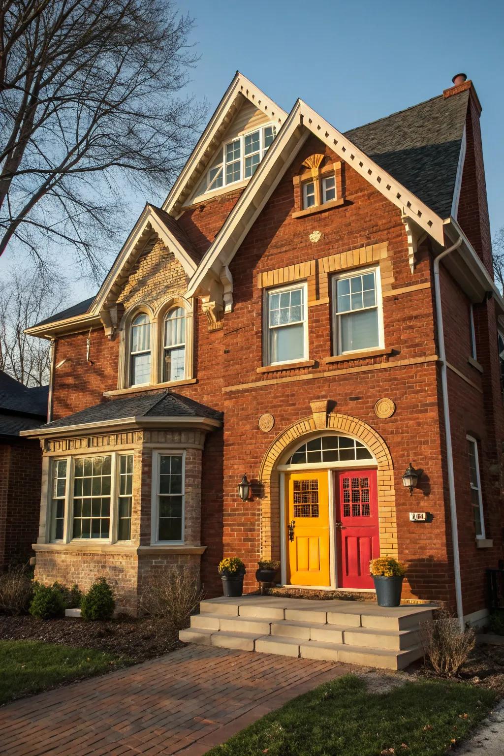 Contrasting tints beautifully accentuate structural details.