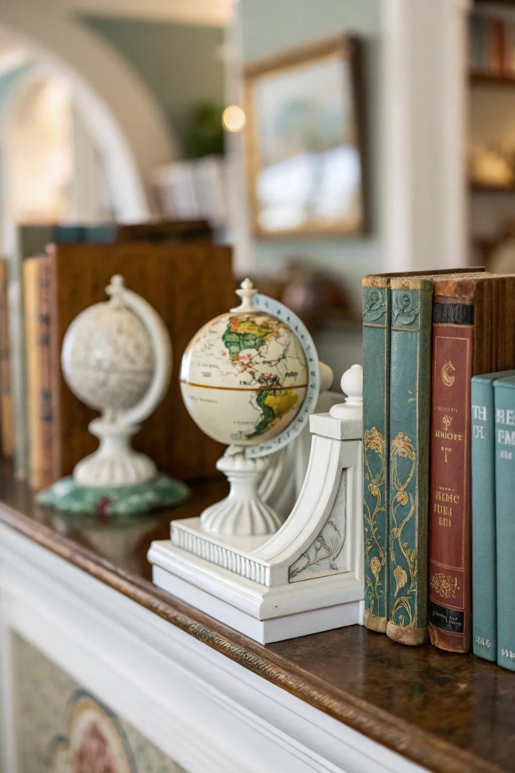 Keep your books organized with trendy porcelain book rests.