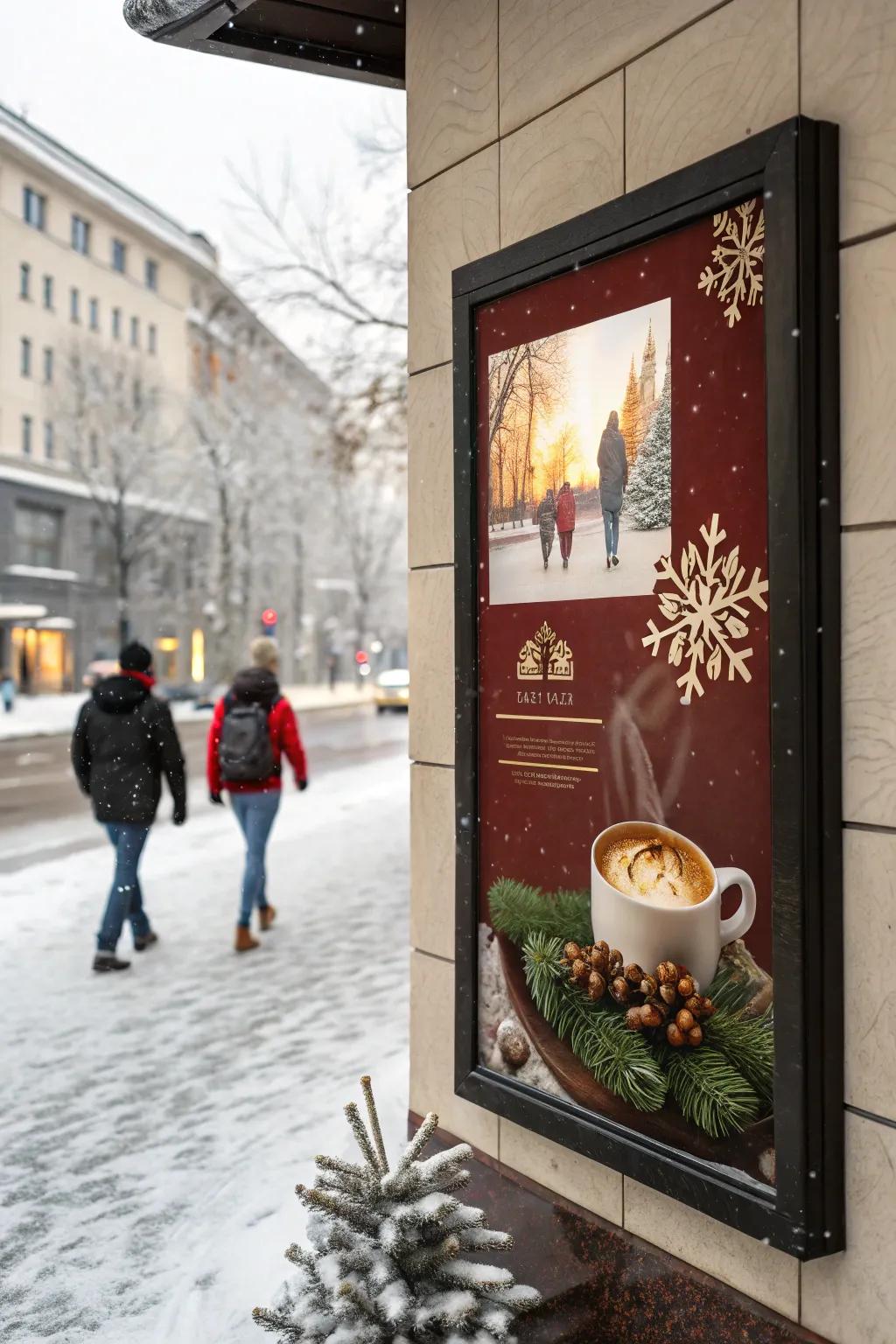 Seasonal wall art adds festive flair to your home.
