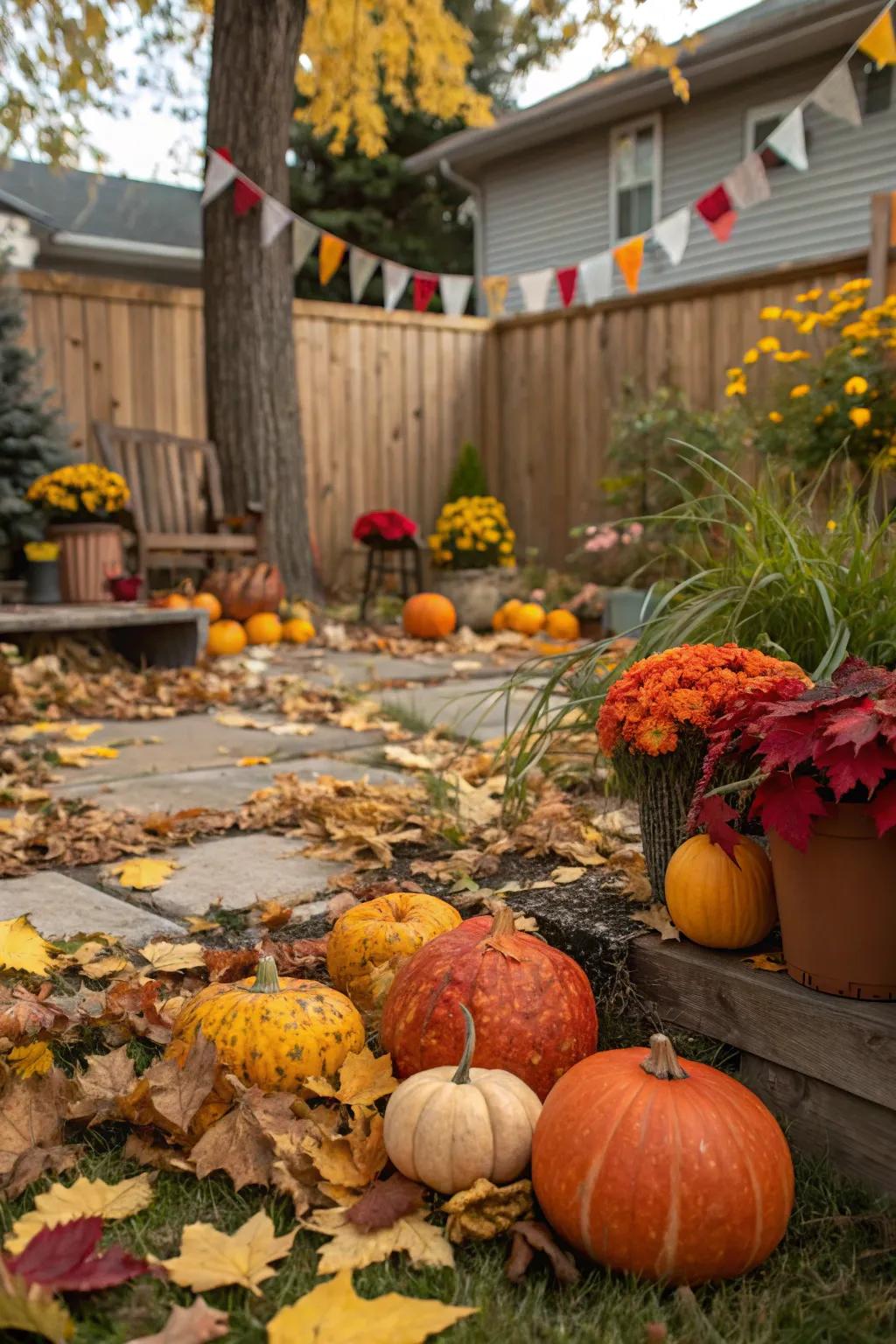 A pumpkin discovery activity brings excitement to the day.