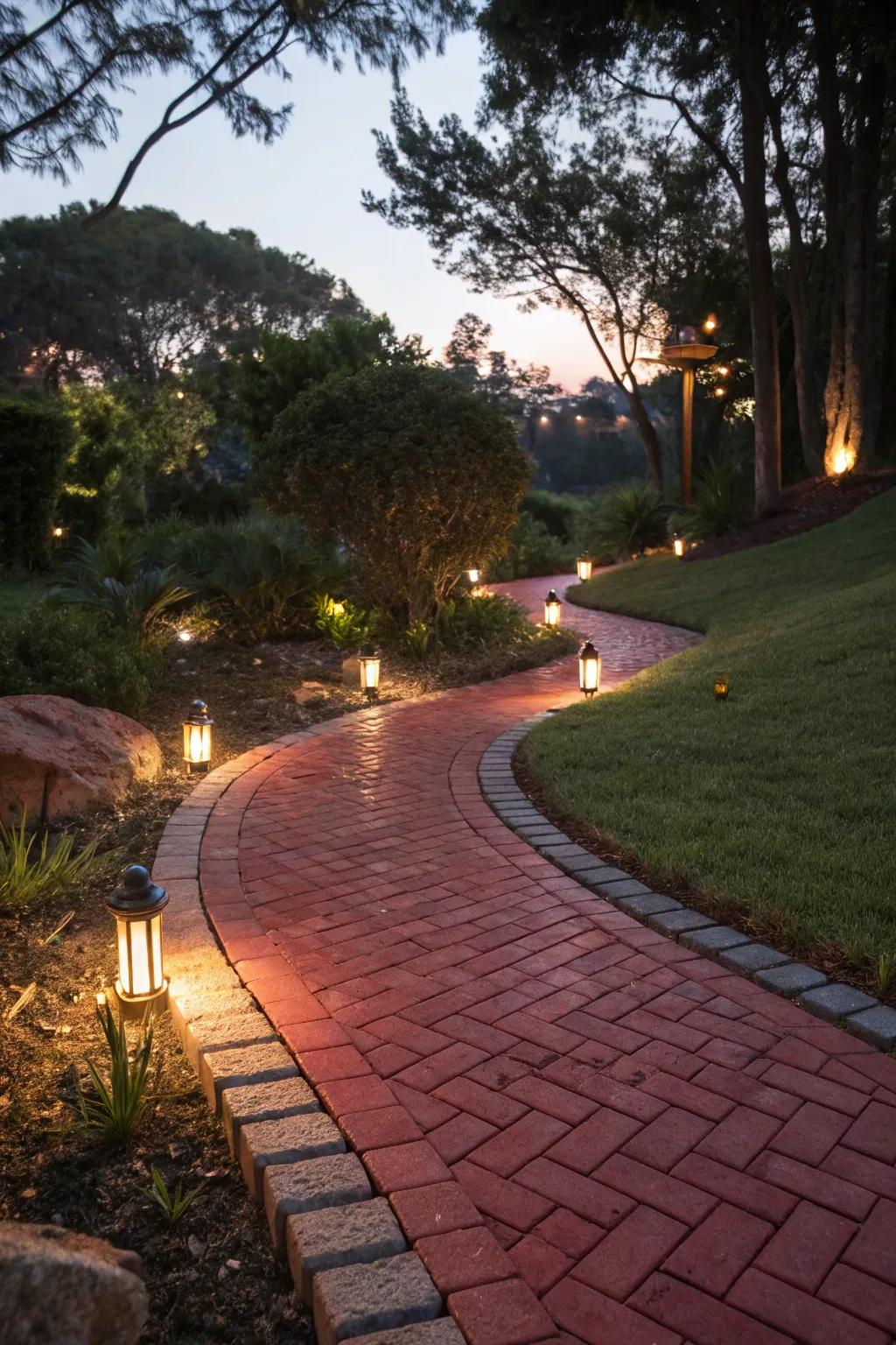 Illuminate the night with gleaming routes.