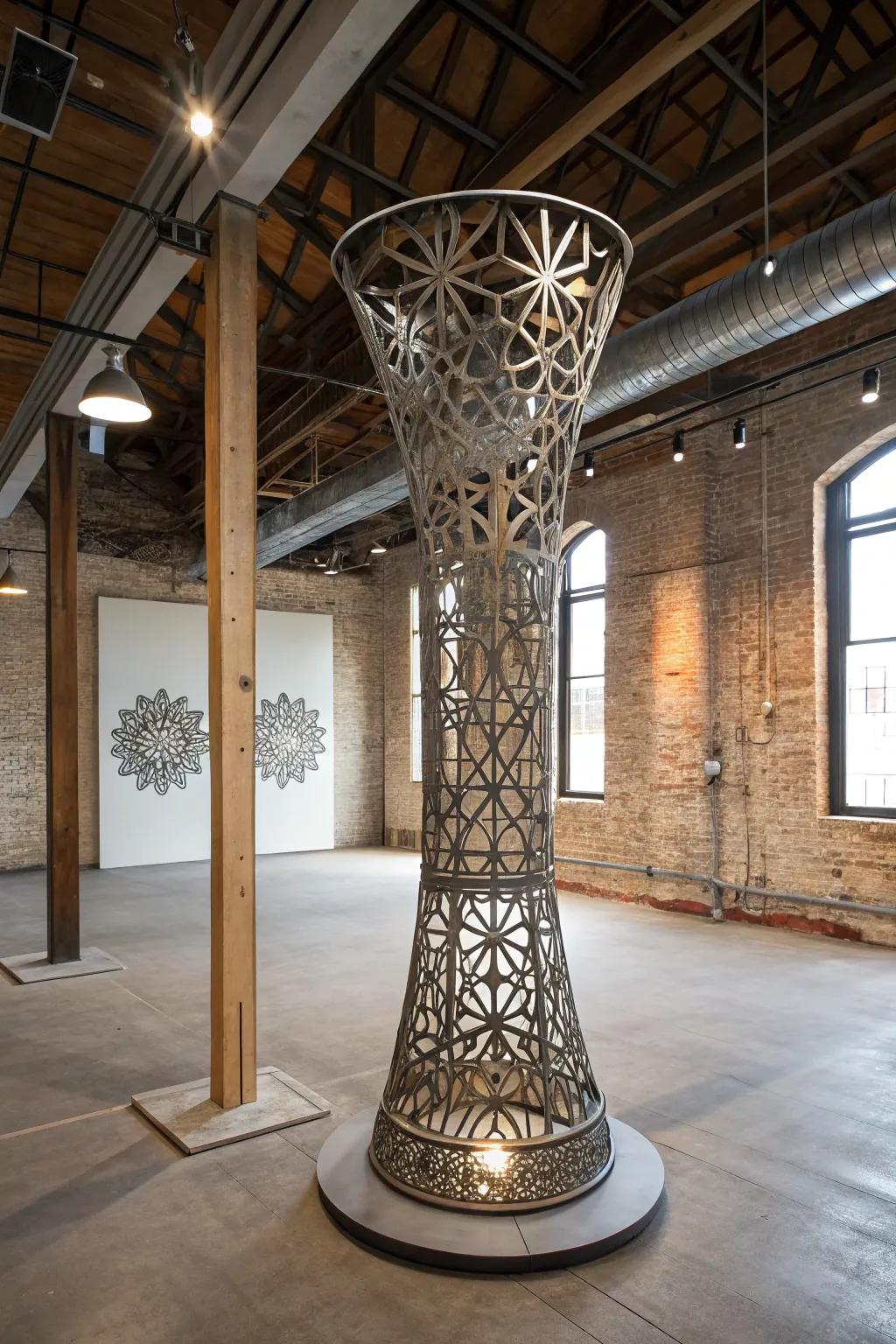 Metal art for a contemporary feel to any room.