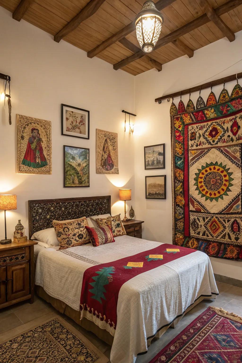 Cultural elements enhancing the unique and personal style.