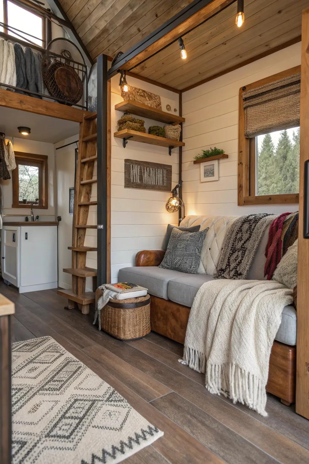 Combined textures add interest and depth.