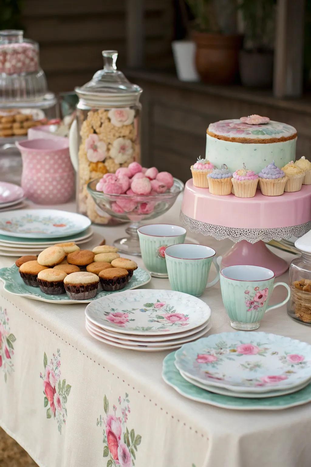 A charming vintage-themed exhibit that evokes nostalgia.
