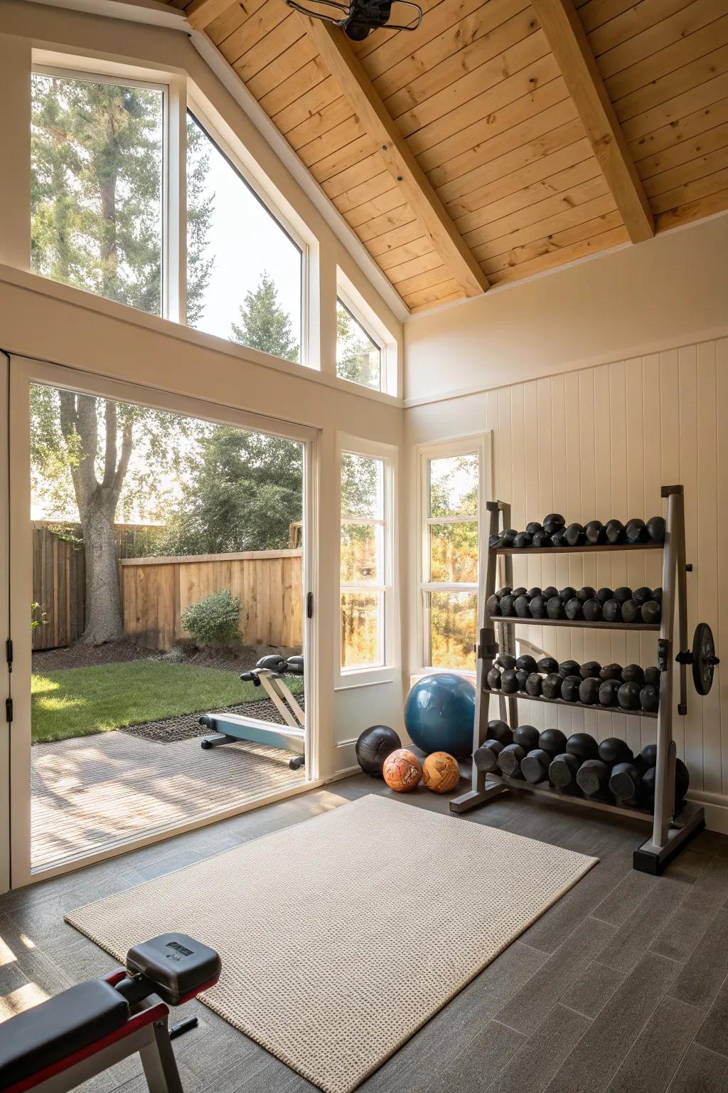 Your gym can become a vibrant and inspiring space with natural light.