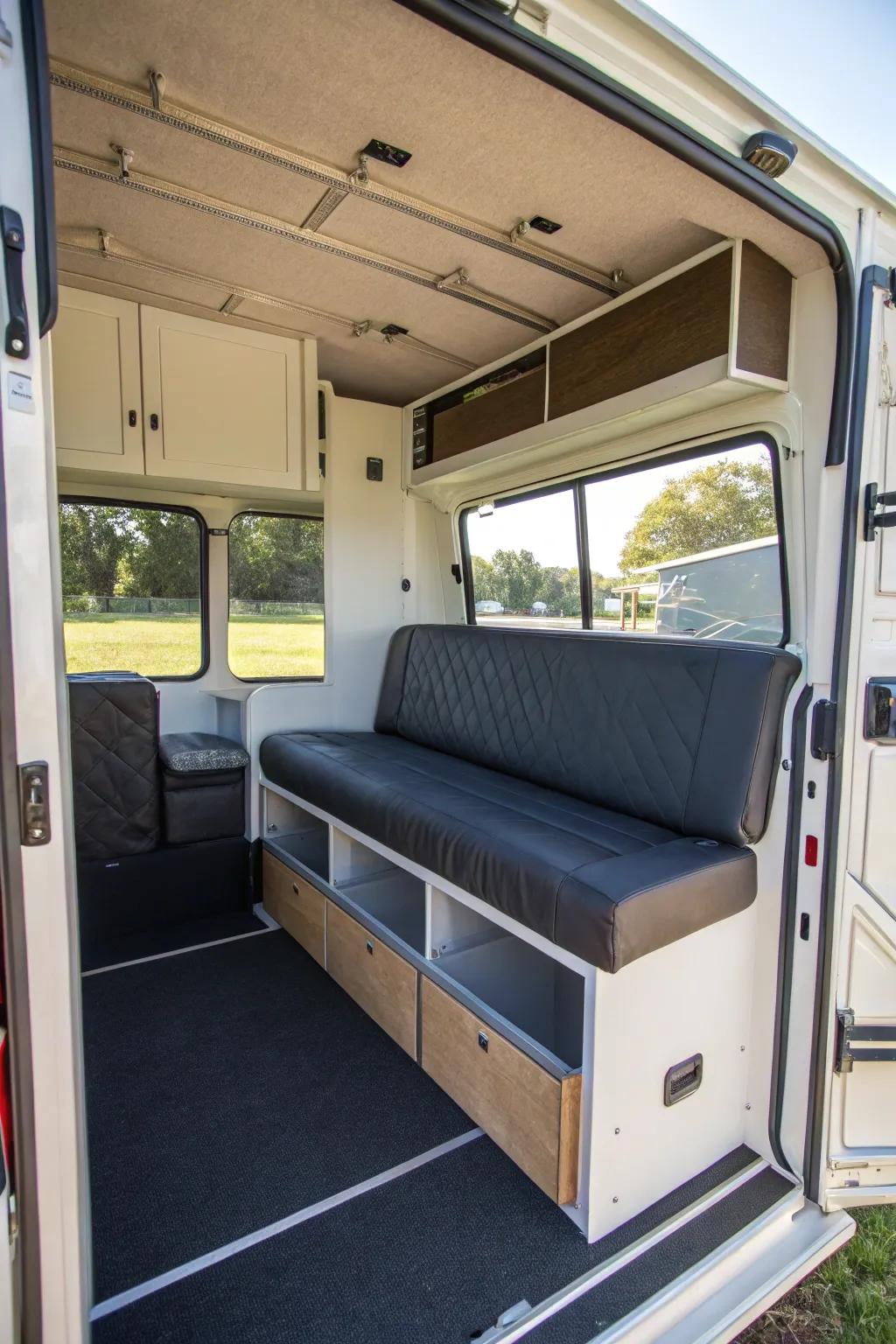 Furniture designed to save space maximizes your living area.