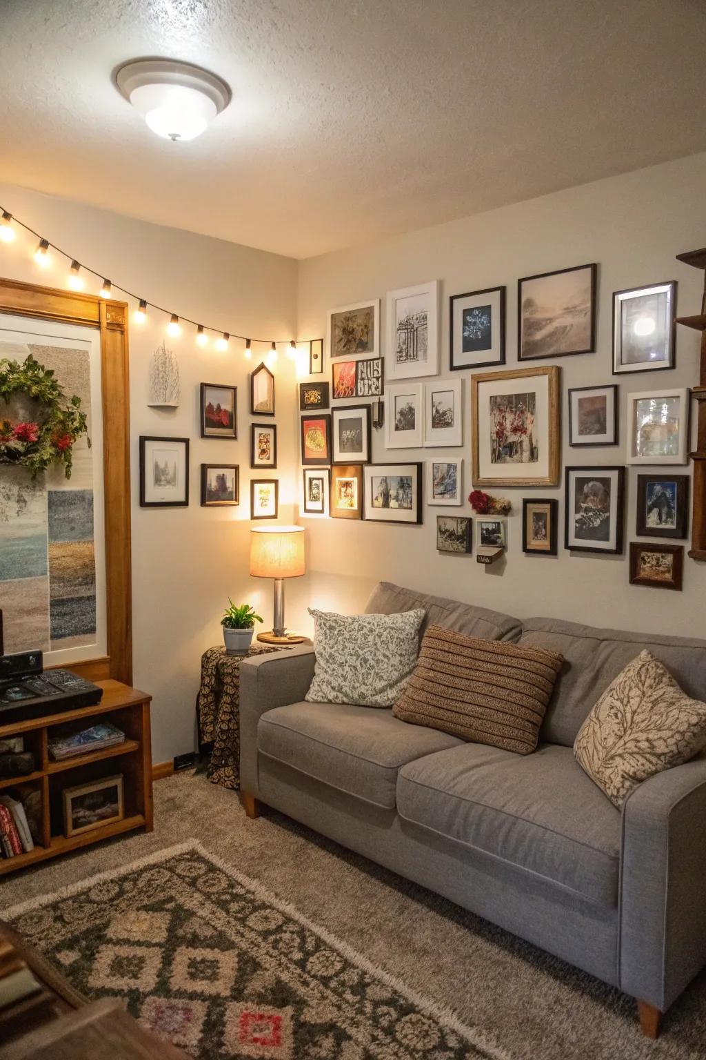 Visual walls infuse warmth into any room, regardless of size.