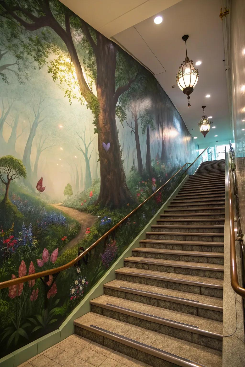 Enter a fairy story using a magical forest covering.