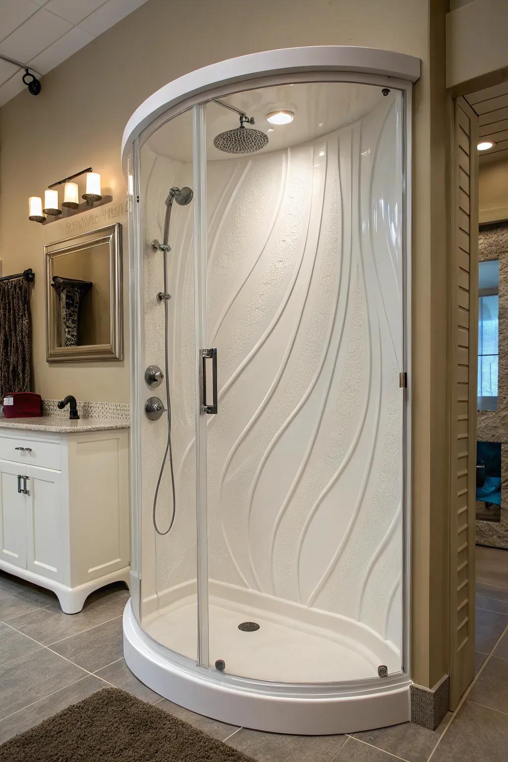 Curved designs impart a sense of elegance and flow.