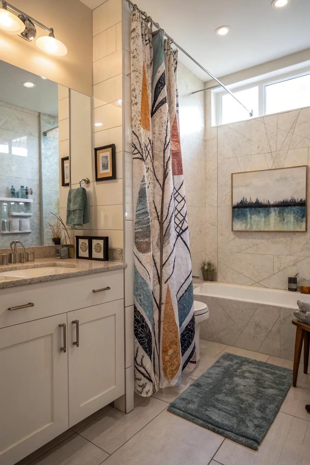 Bespoke prints allow you to personalize your bathroom in an artistic way.