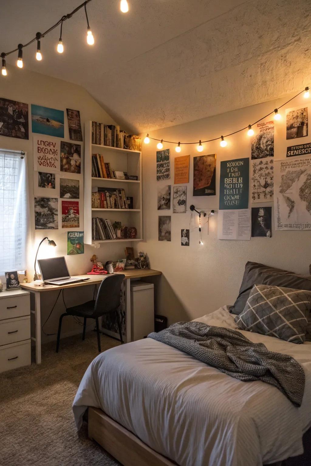 Dimmable lights offer diverse ambiance settings.