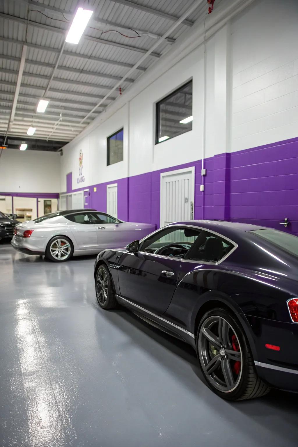 Amethyst and sterling bring a hint of luxury to your garage.