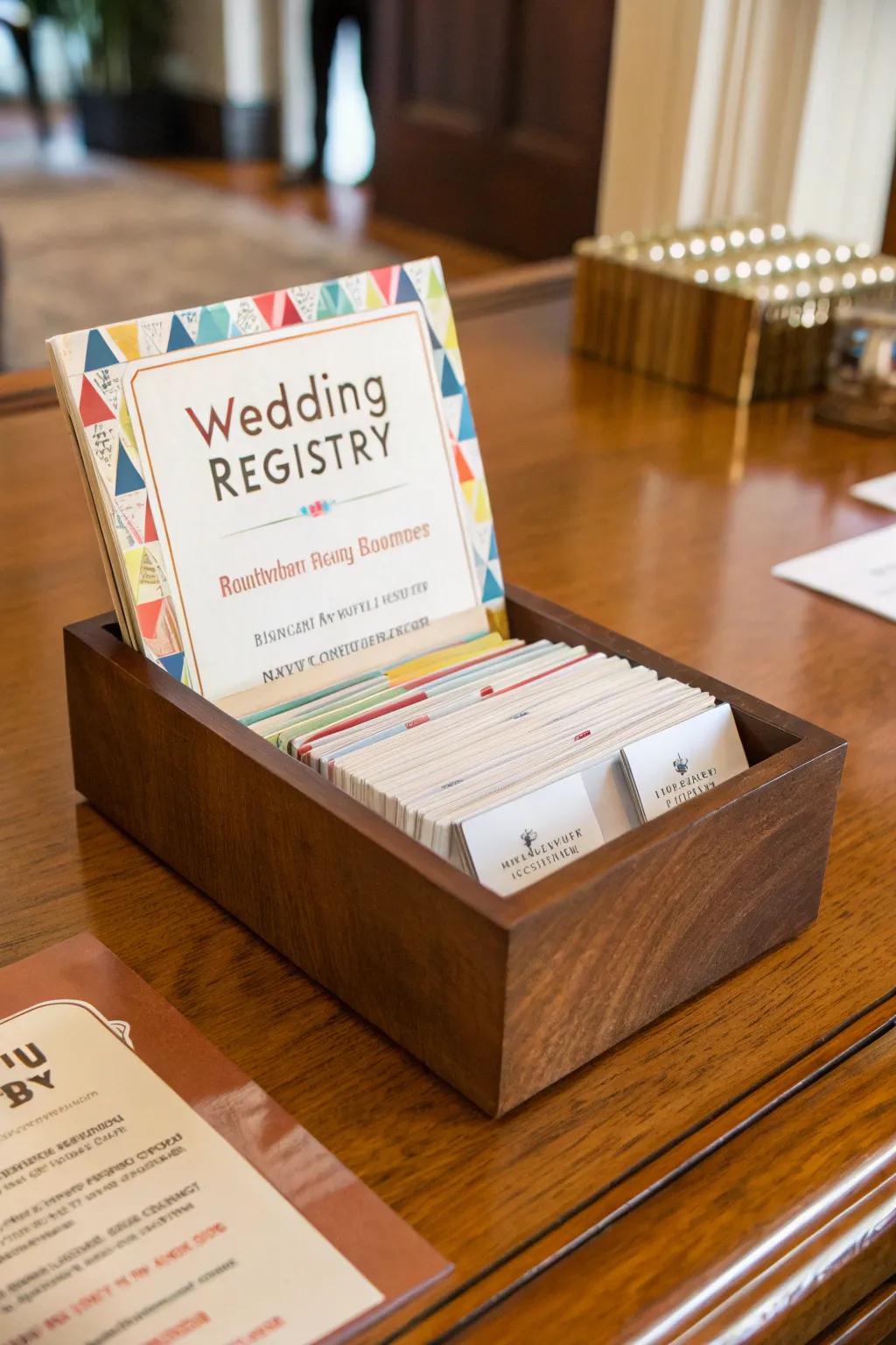 An engaging registry note with engaging features.