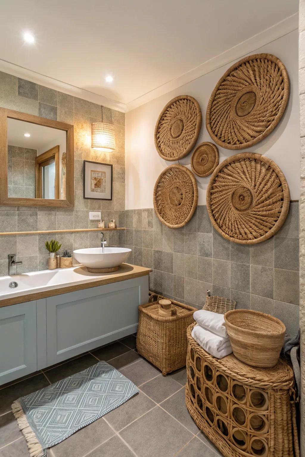 Bring charm to unexpected places with wicker.