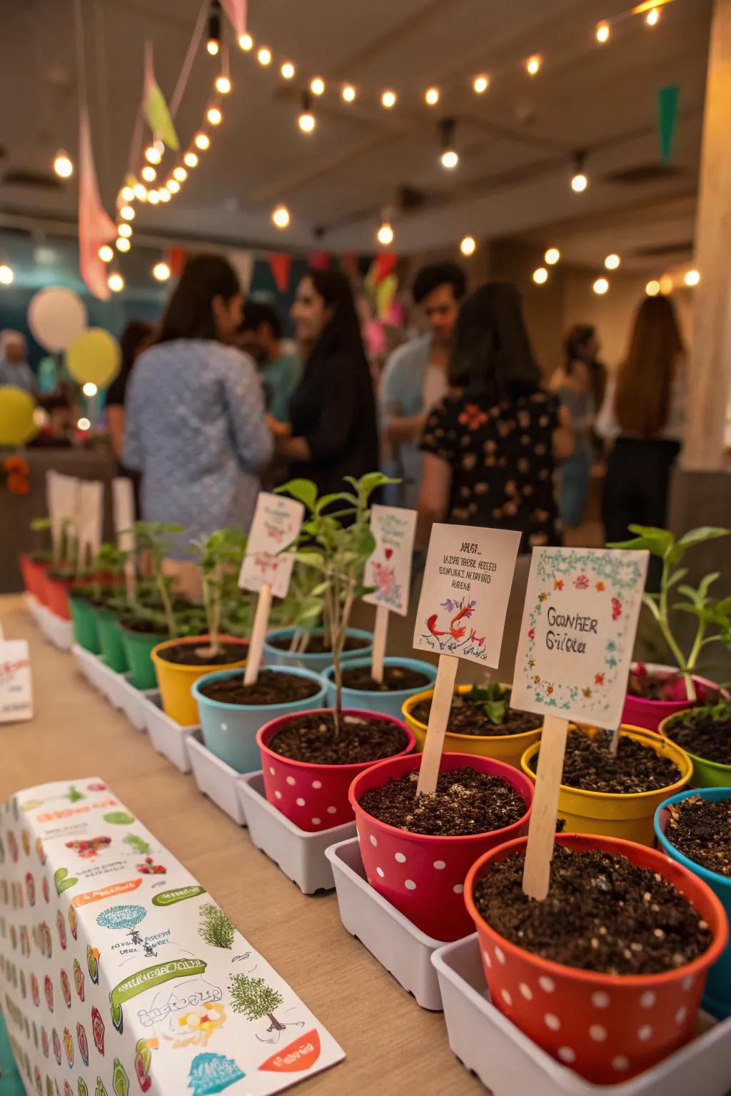 A gift that keeps on giving is an environmentally friendly plant set.