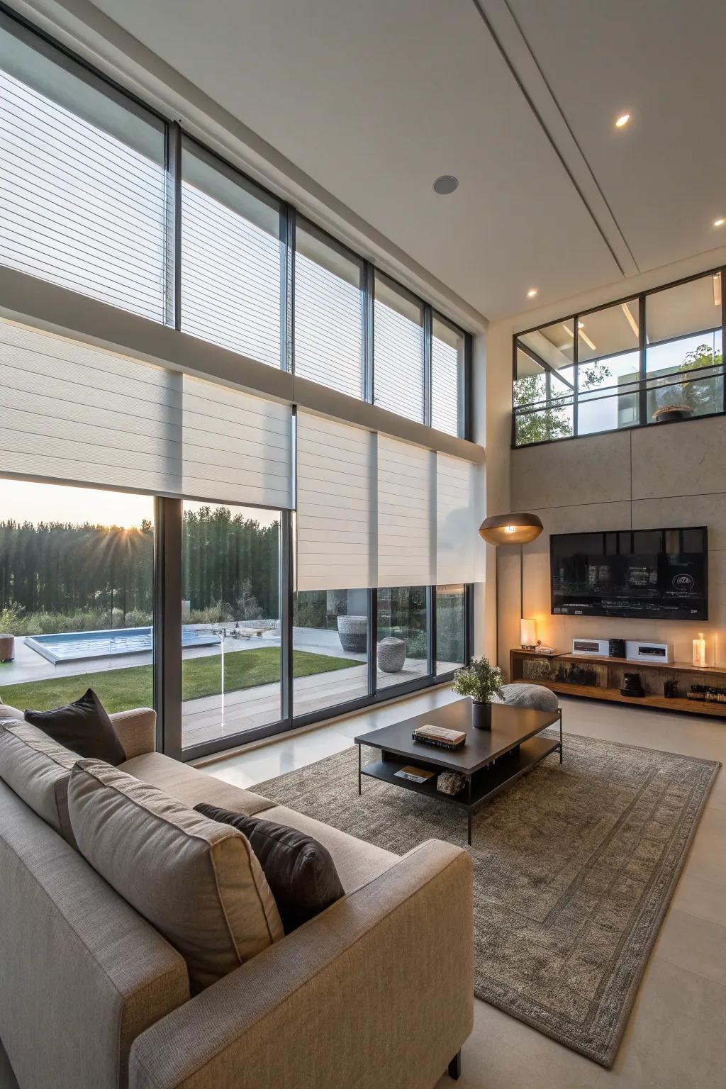 Smart home window solutions provide advanced convenience.