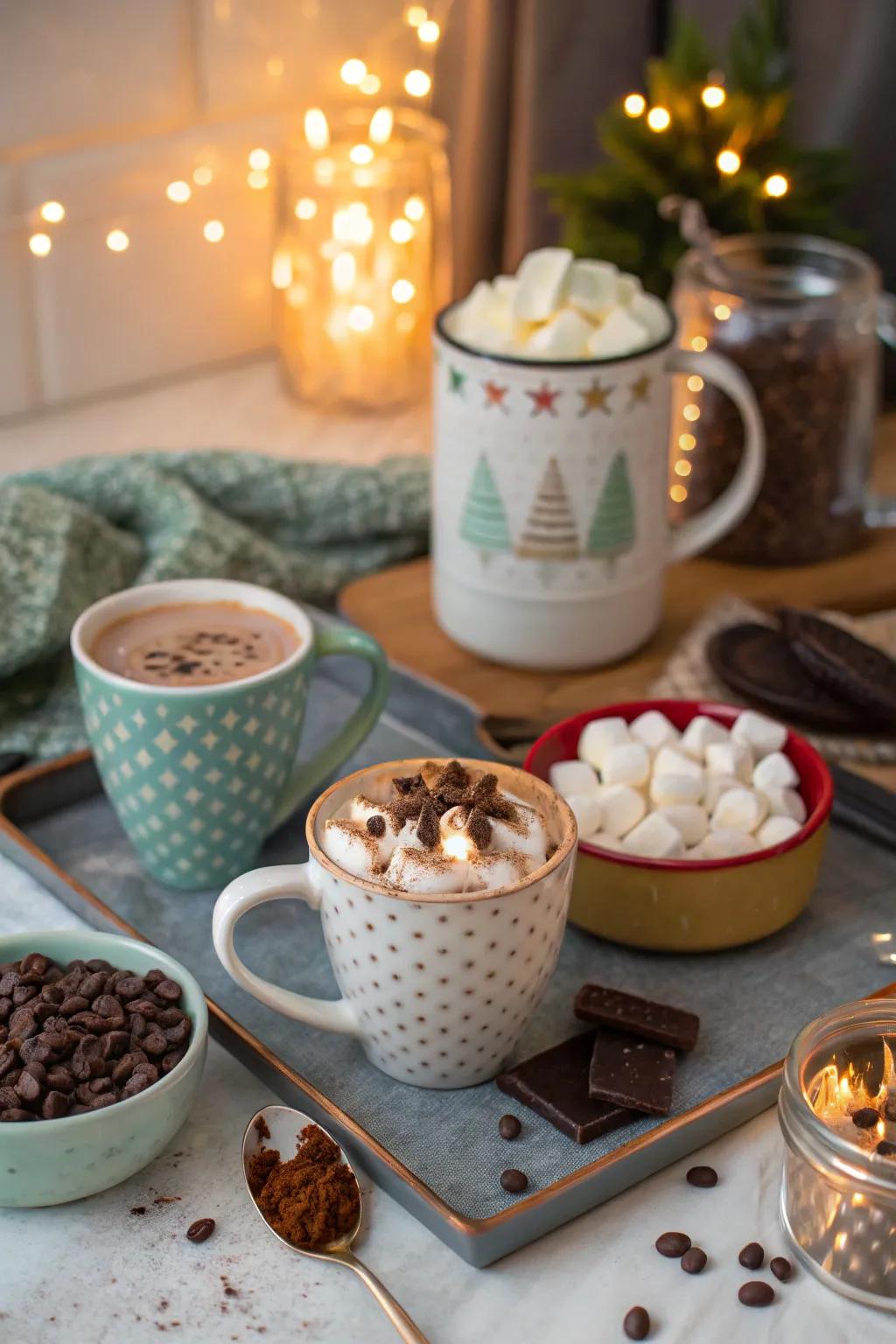 Warm up to a charming hot cocoa haven.