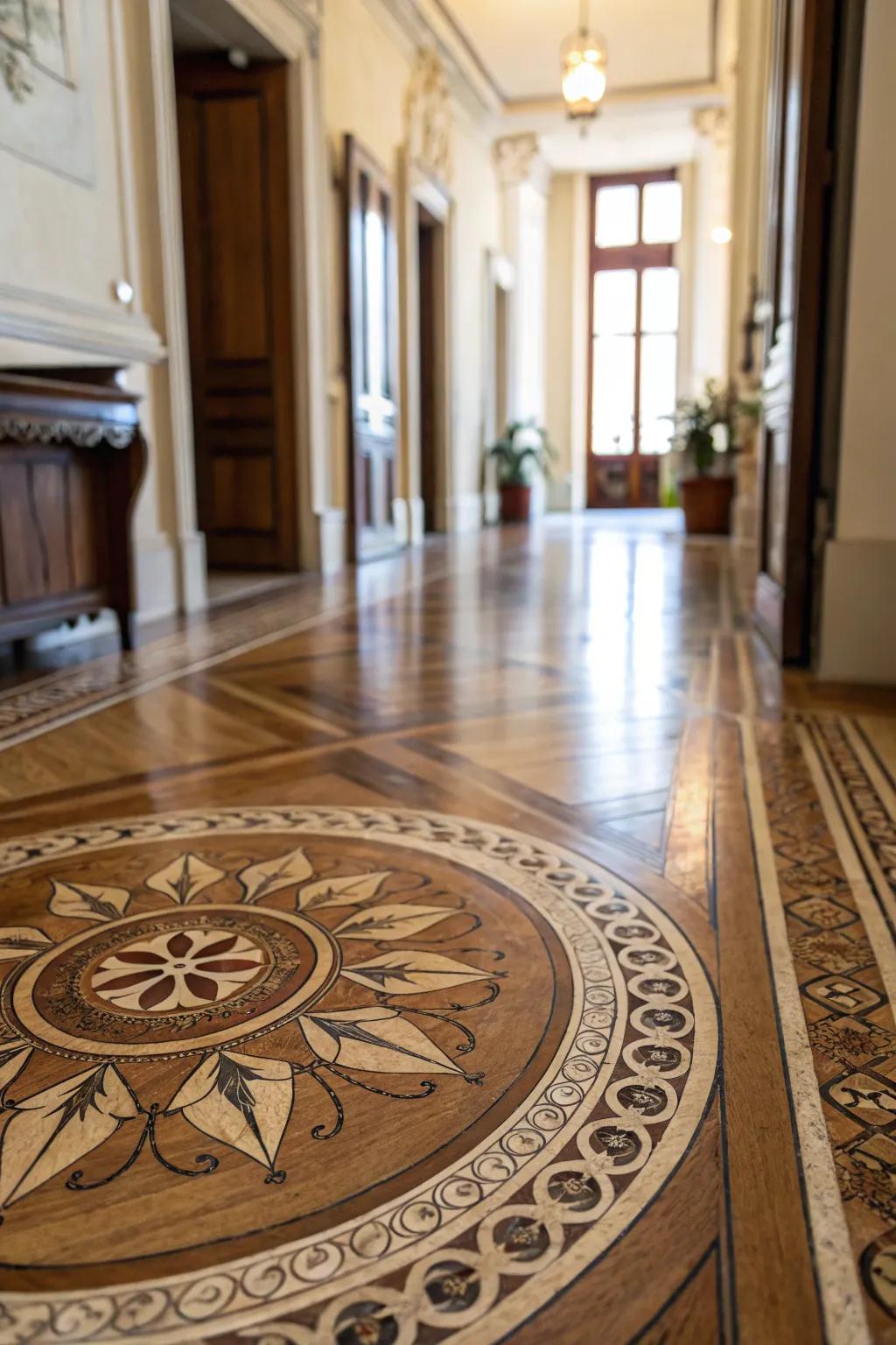Medallions add artistic flair, creating perfect focal points.