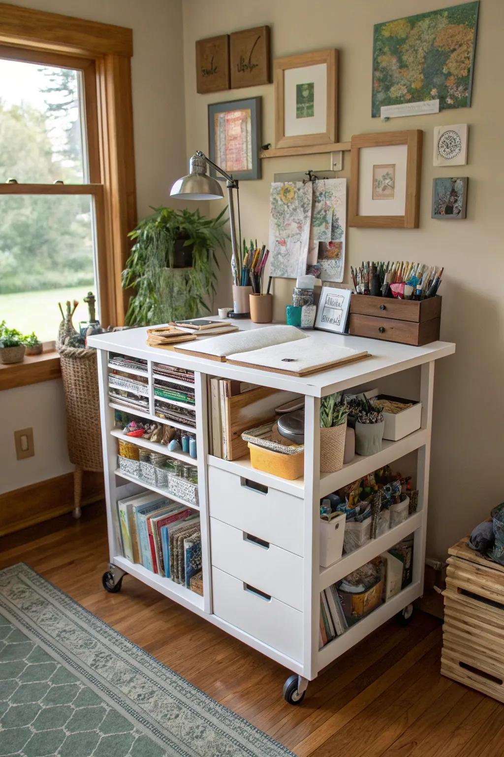 A workstation that moves gives you options and flexibility.