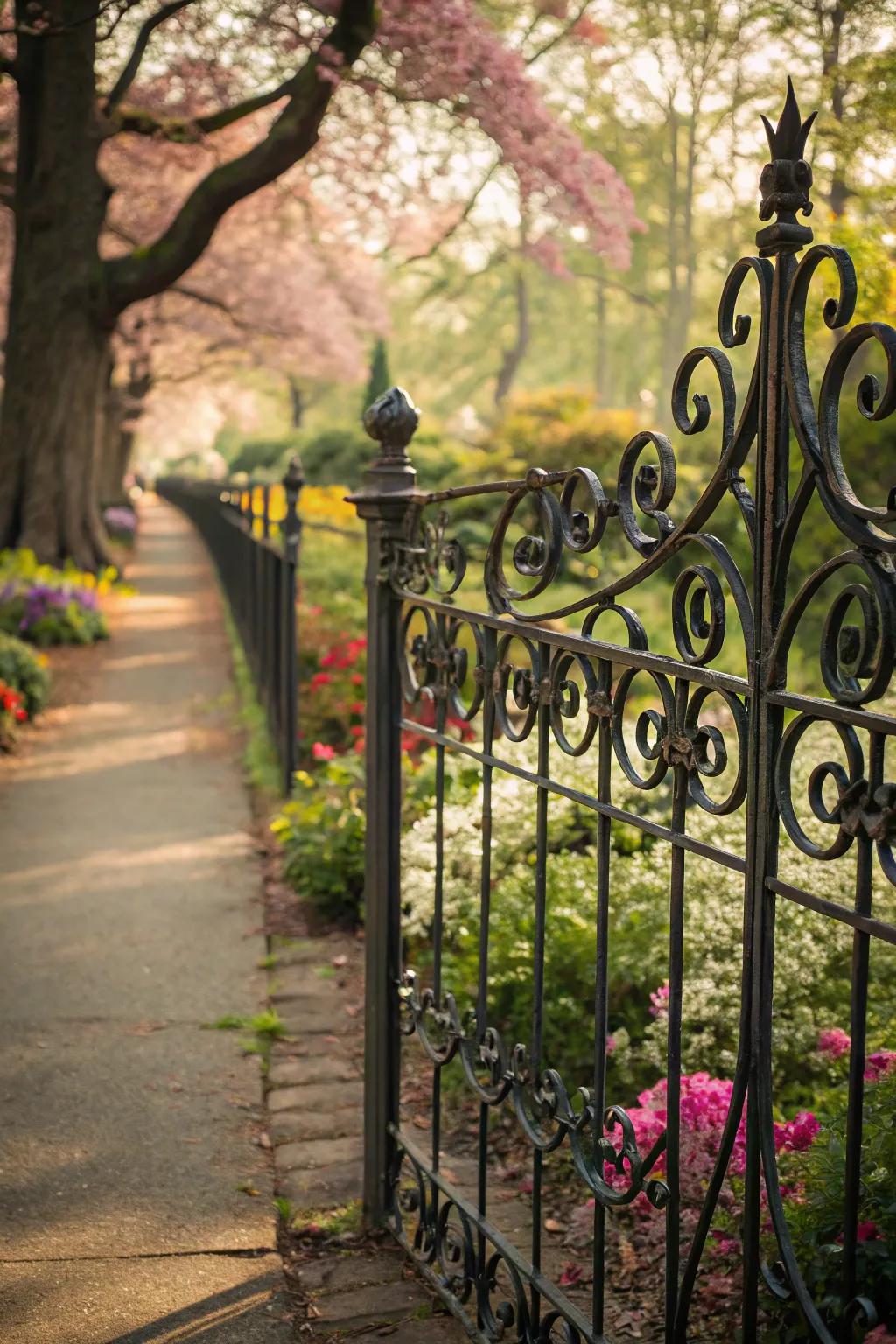 Intricate scrollwork adds a magical, whimsical touch.