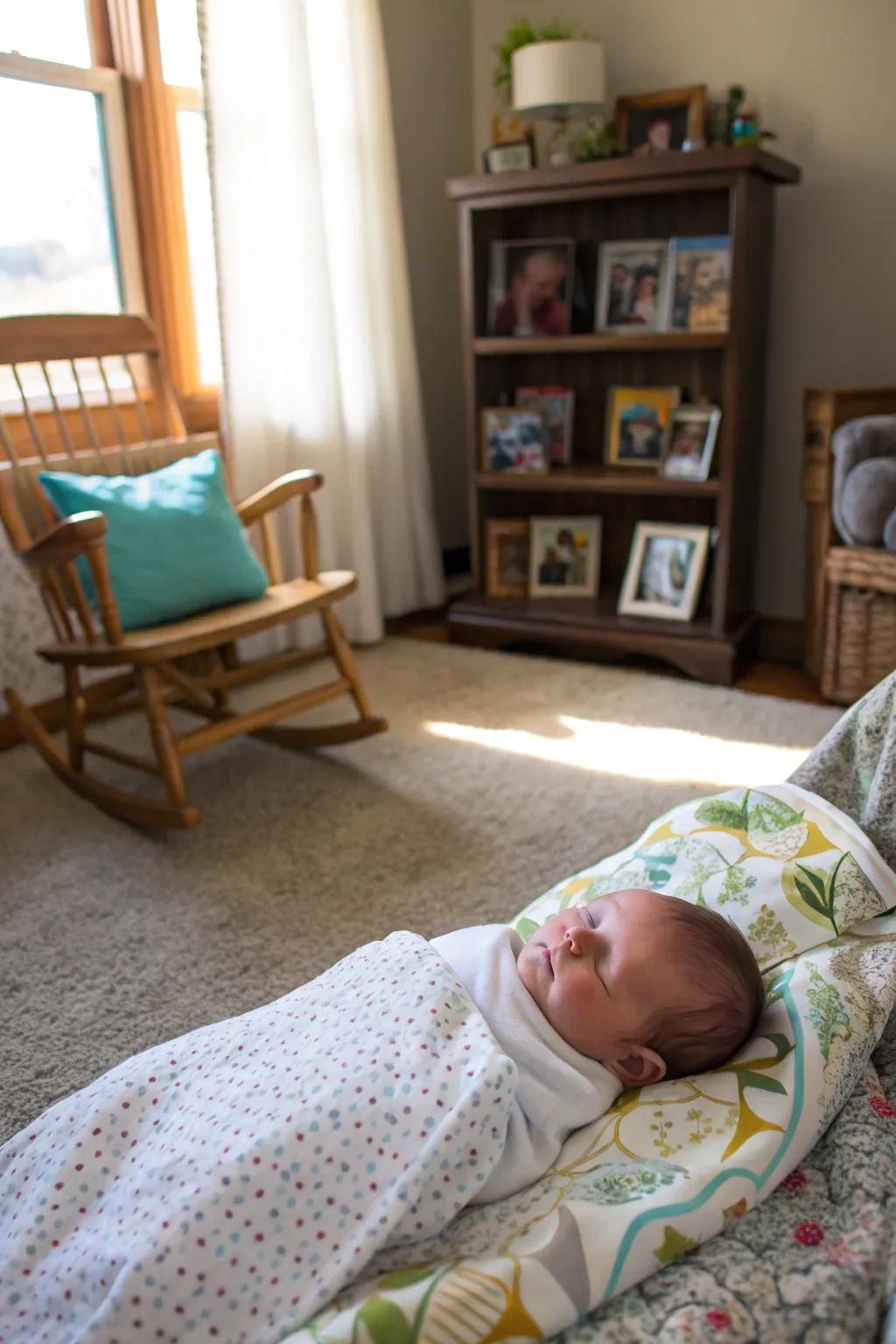 Home environments add authenticity and comfort to baby photos.