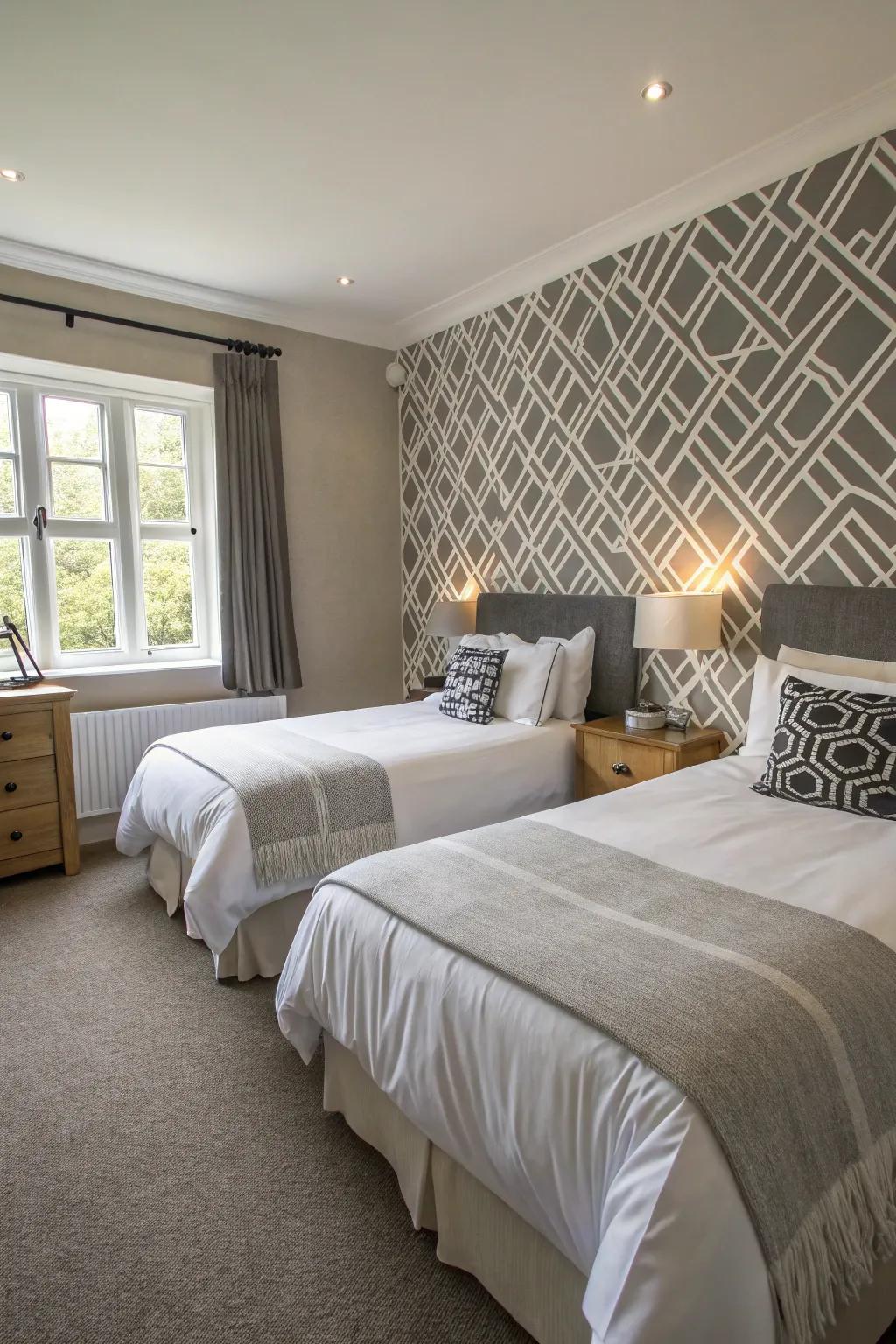 Adding visual depth and appeal with accent walls.