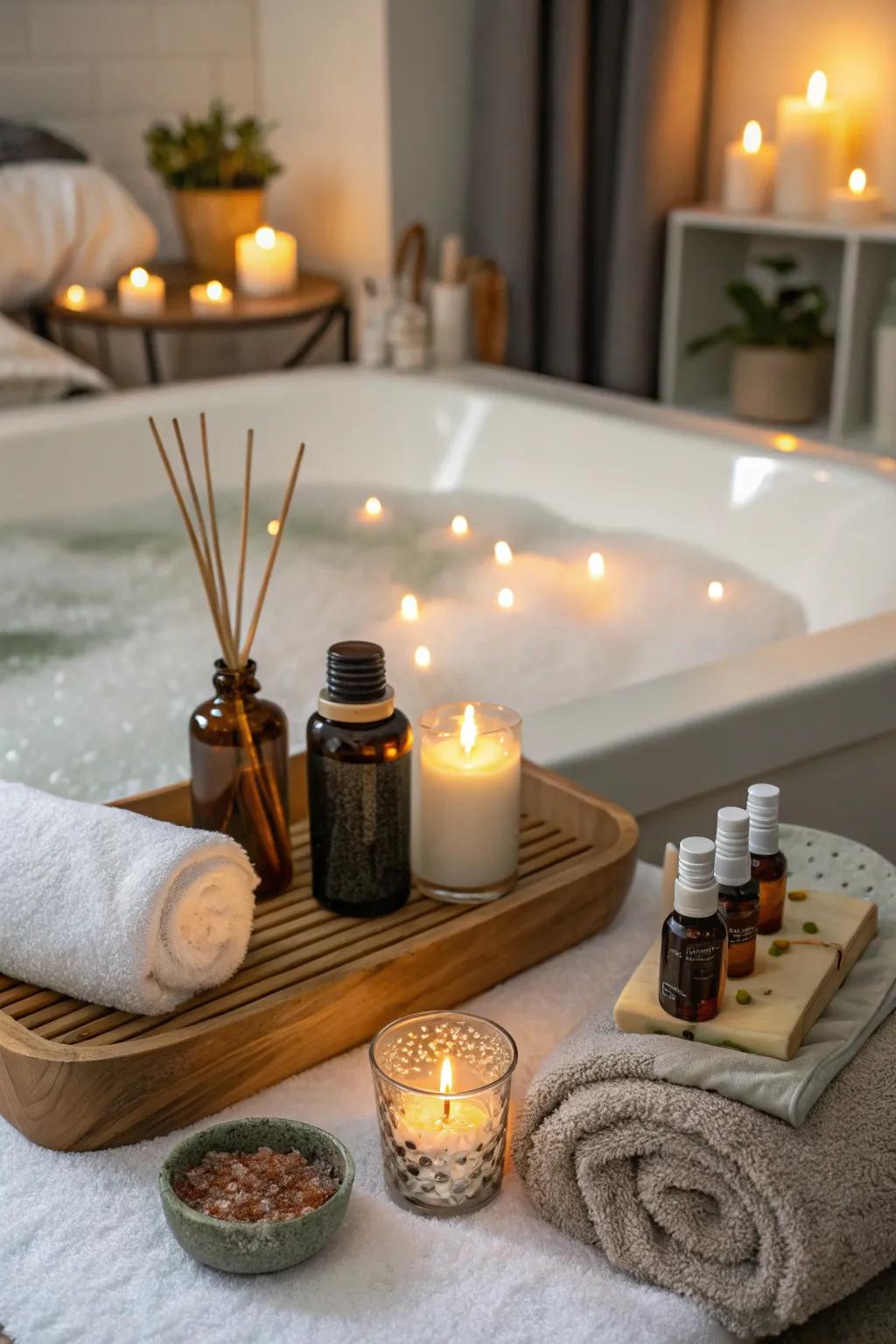 Relax and rejuvenate using a soothing spa day.