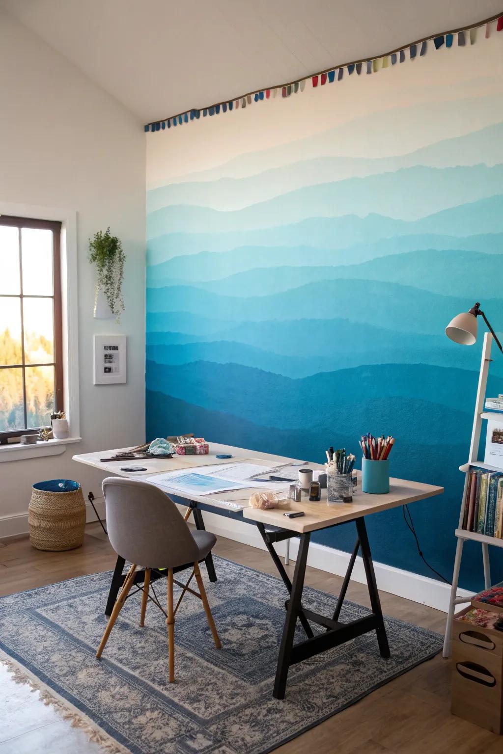The fade effect offers a progressive shift for an airy feel.