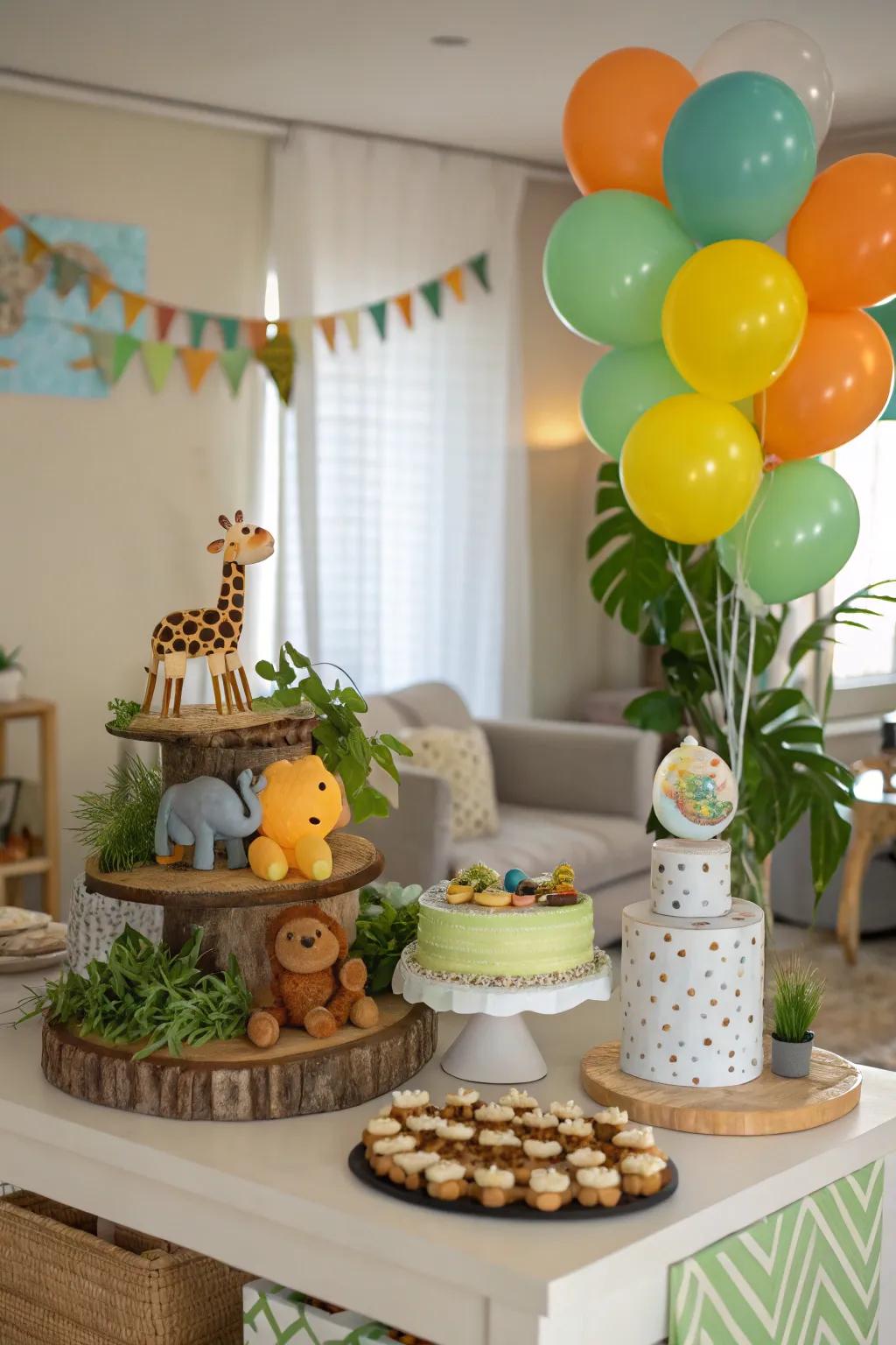 Animal Figure Decor - Playful Safari Theme