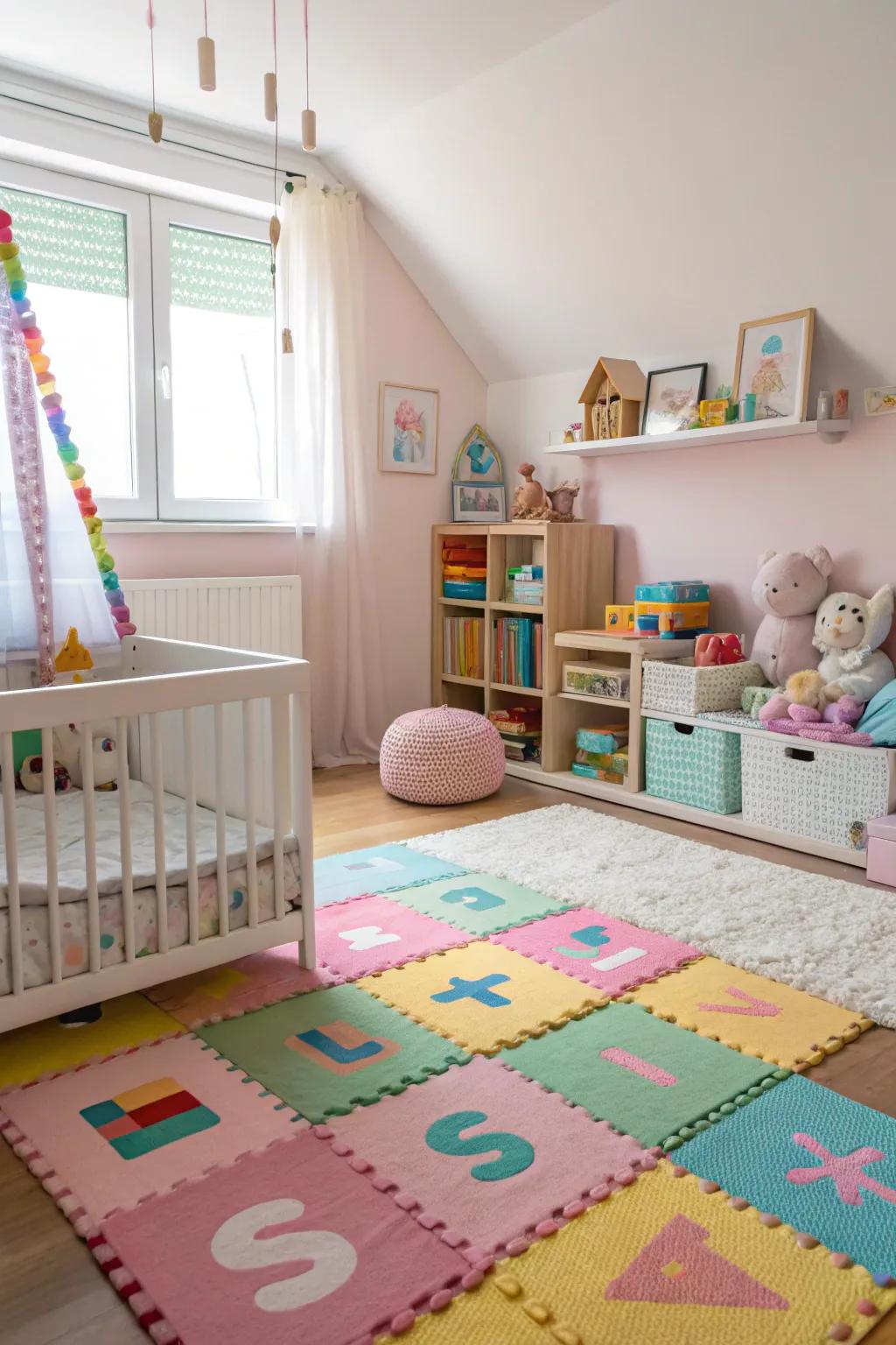 An active play center encourages learning and play.