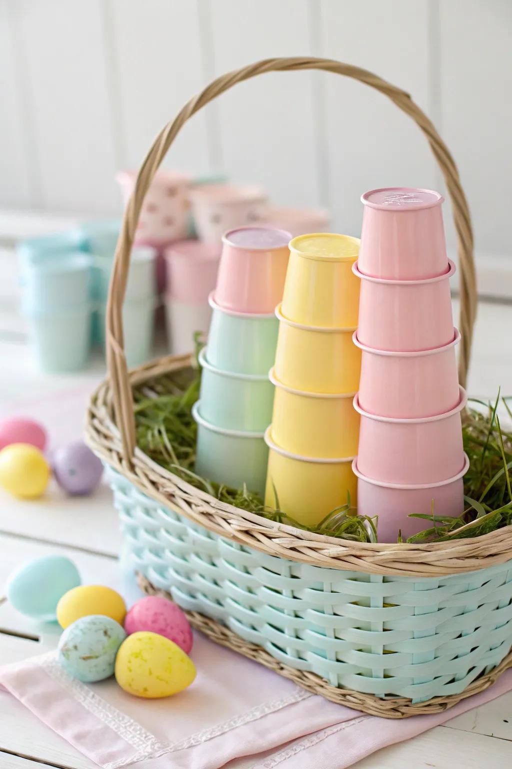 Nesting cups that inspire play and learning this Easter.
