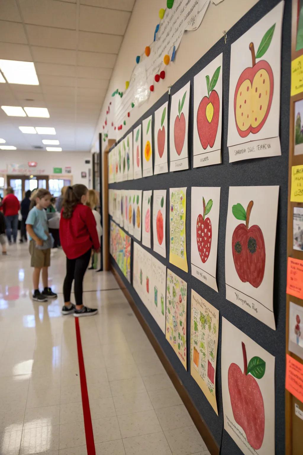 Inspire imagination through fruit artwork.