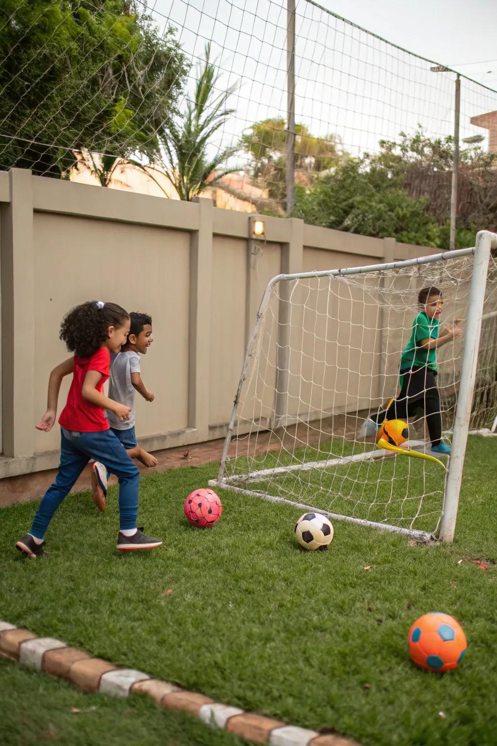 Be active using a sports zone.