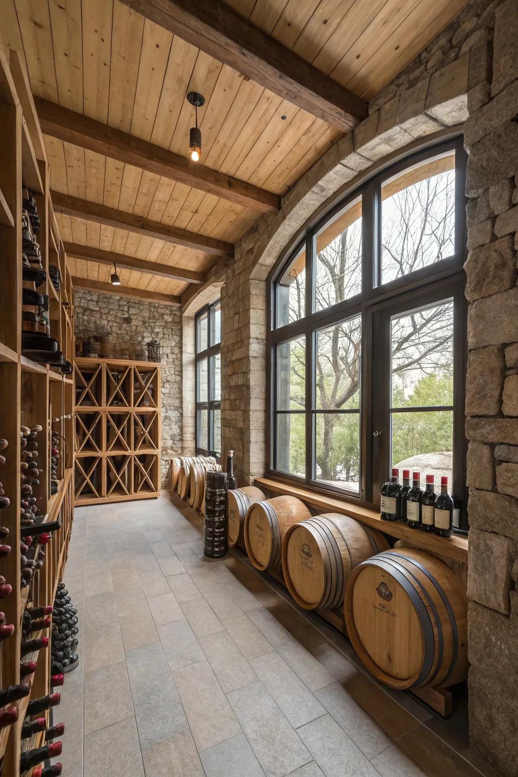 Natural airflow keeps fresh air in your cellar.